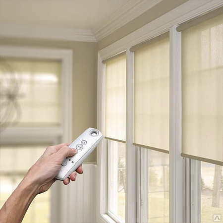 Автоматические рулонные шторы Автоматические рулонные шторы